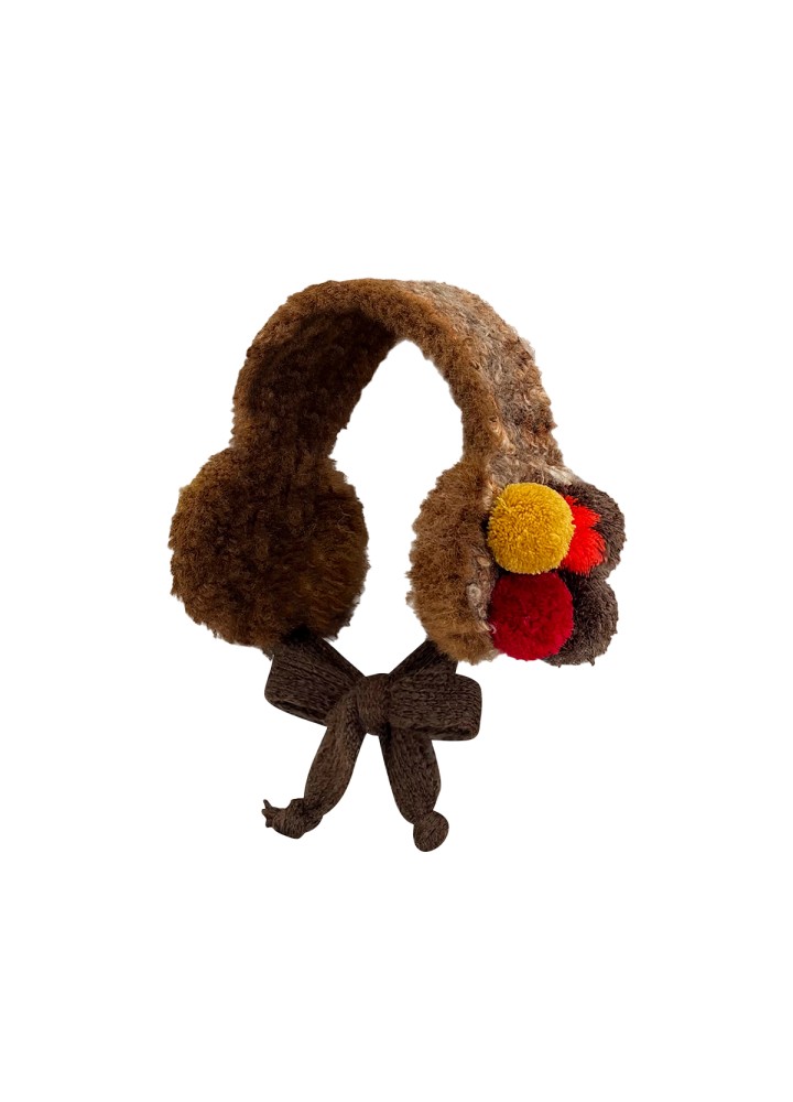 Colorful Pom Pom Warm Earmuffs