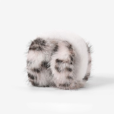 Foldable Leopard Print Plush Earmuffs