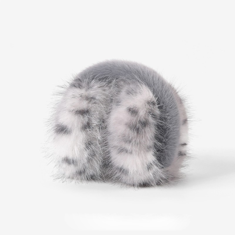 Foldable Leopard Print Plush Earmuffs