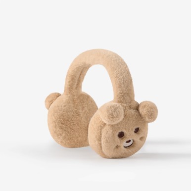 Cute Bear Plush Earmuffs for Women