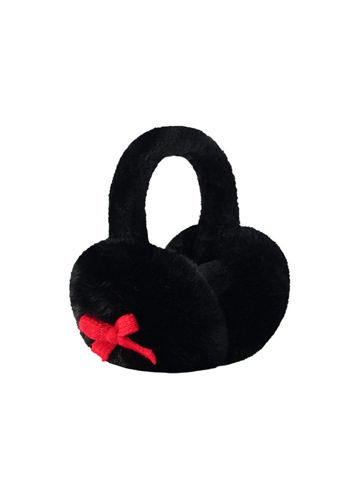 Fluffy Bow Earmuffs