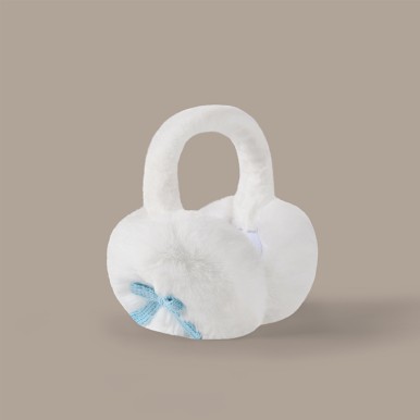 Fluffy Bow Earmuffs