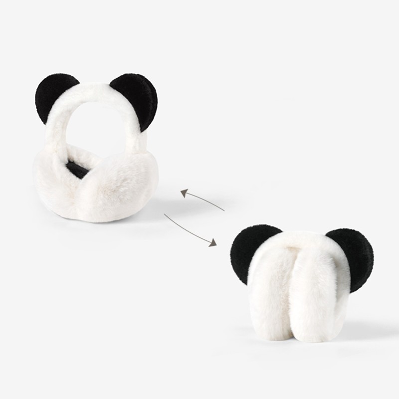 Cute Panda Ear Plush Earmuffs