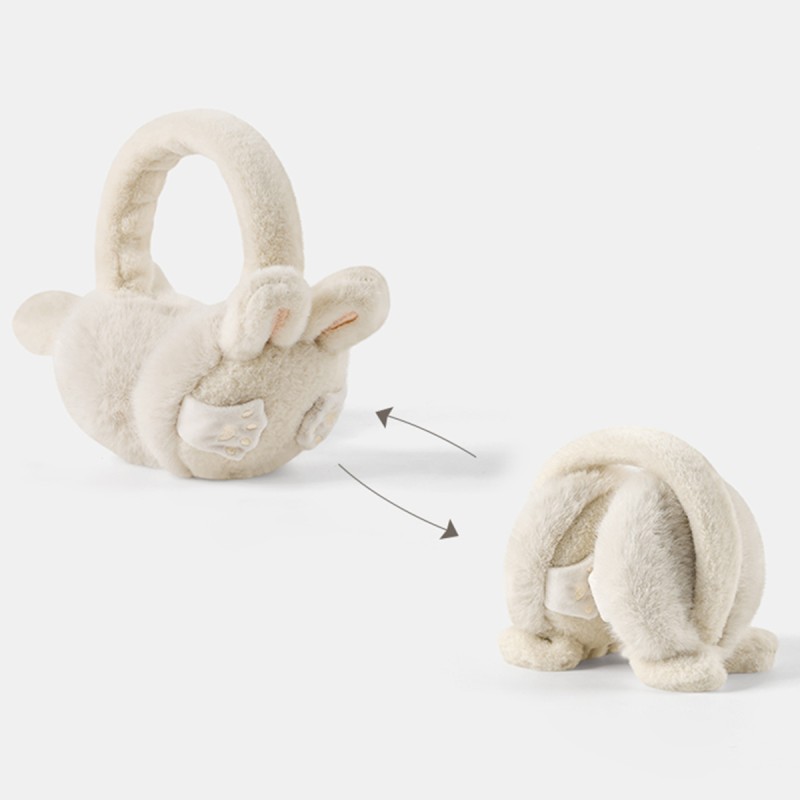 Bunny Ear Shaped Plush Earmuffs