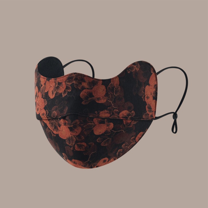 Floral Pattern Warm Women's Face Mask