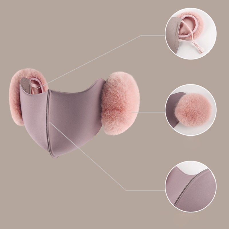 2-in-1 Fleece Lined Women's Face Mask