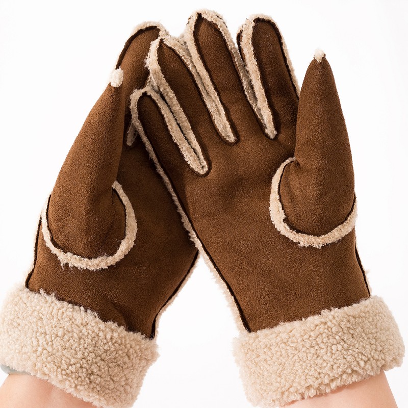 Faux Fur Sheath Gloves