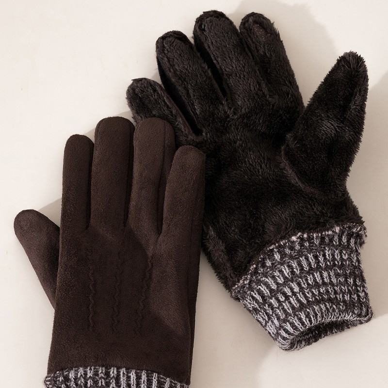 Non slip Elastic Fleece lined Gloves
