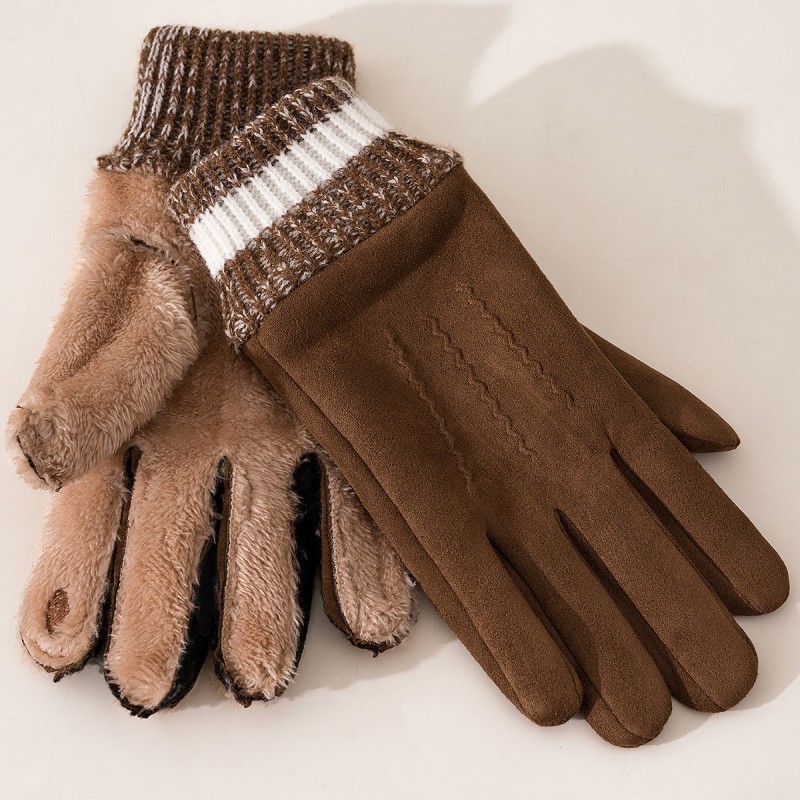 Non slip Elastic Fleece lined Gloves