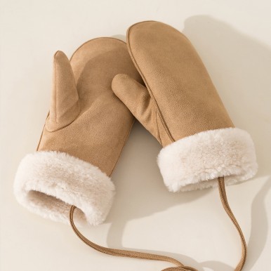 Suede Mittens
