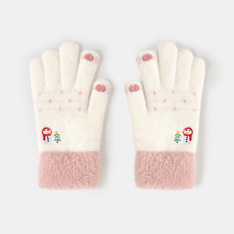 Cute Snowman Warm Gloves