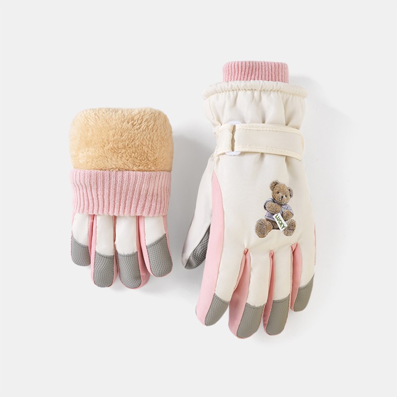 Cute Bear Ski Gloves
