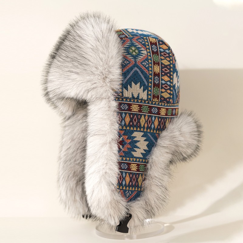 Extra Thick Ethnic Style Lei Feng Hat