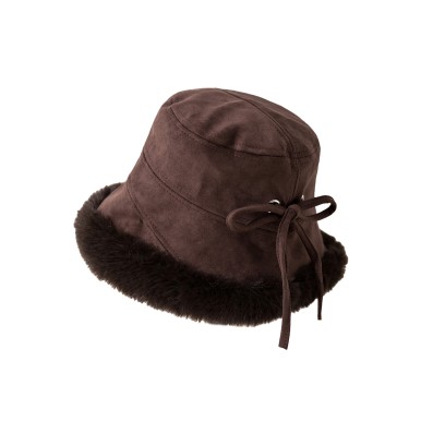 Soft Suede Fleece Fisherman's Hat