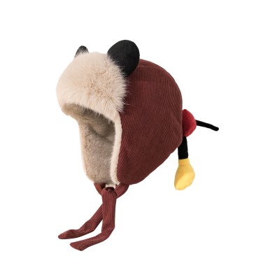 Cute 3D Mickey Mouse Earflap Hat