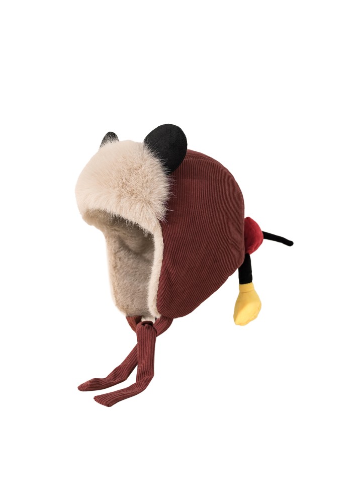 Cute 3D Mickey Mouse Earflap Hat