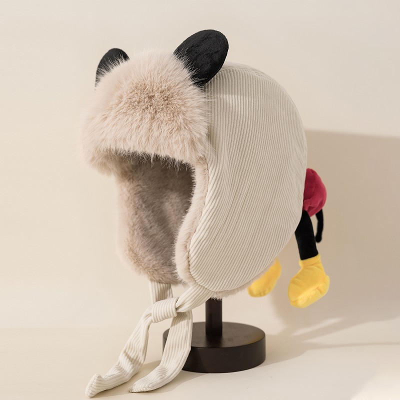 Cute 3D Mickey Mouse Earflap Hat