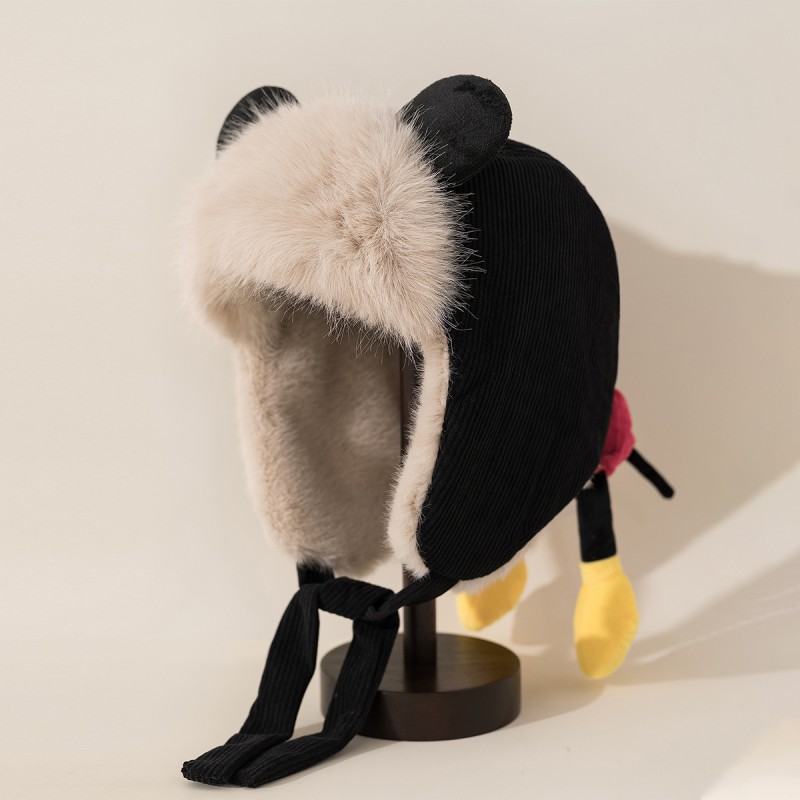 Cute 3D Mickey Mouse Earflap Hat