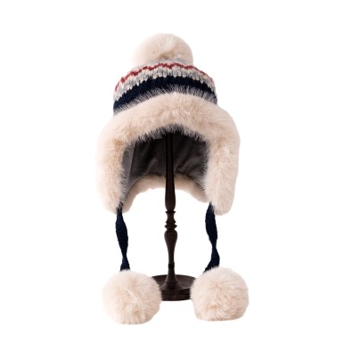 Retro Knitted Earflap Hat