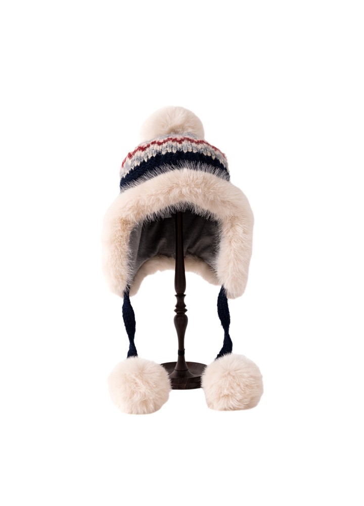 Retro Knitted Earflap Hat