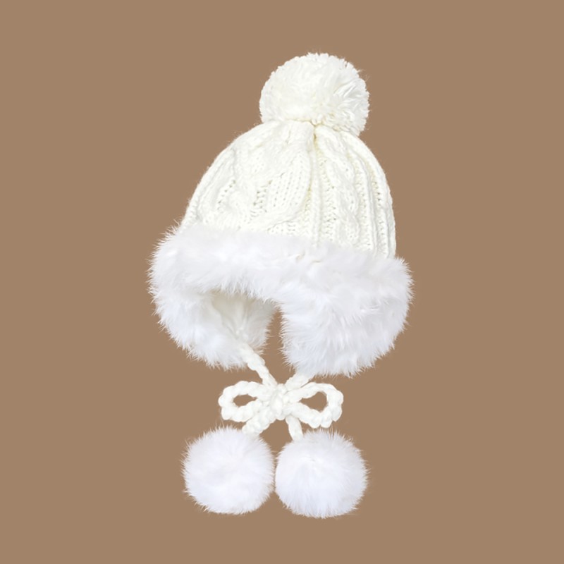 Fluffy Knitted Wool Hat