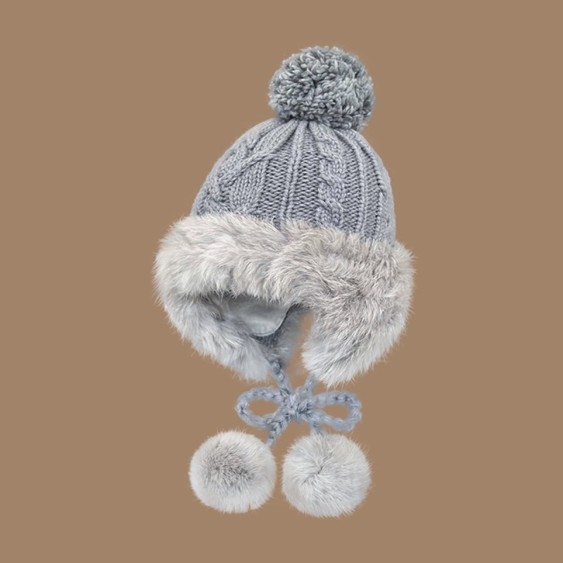 Fluffy Knitted Wool Hat