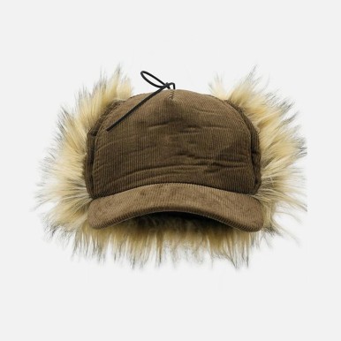 Plush Earflared Baseball Cap
