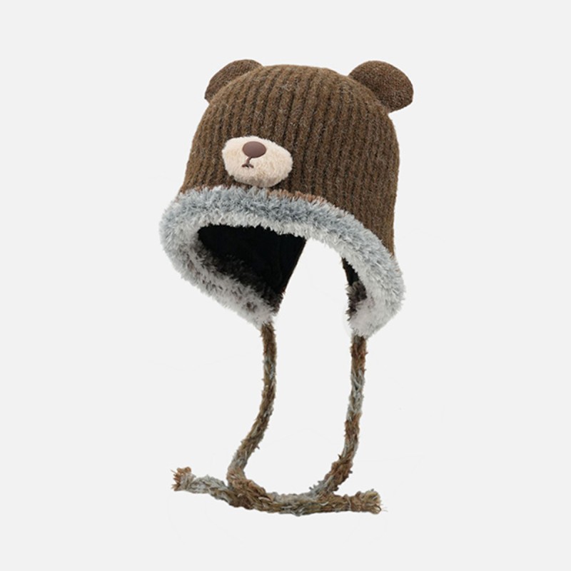 Cute Bear Knitted Hat