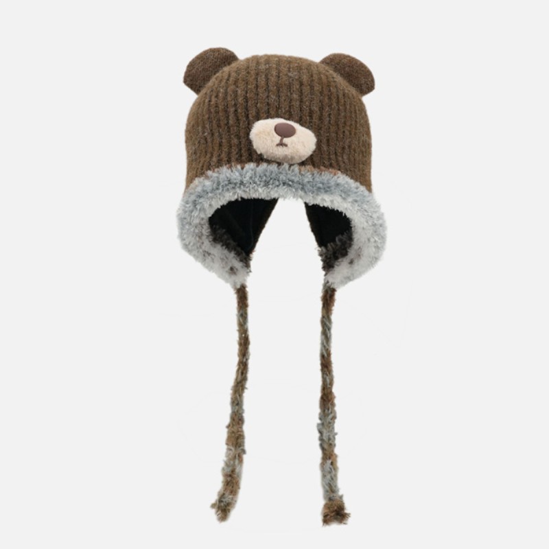 Cute Bear Knitted Hat