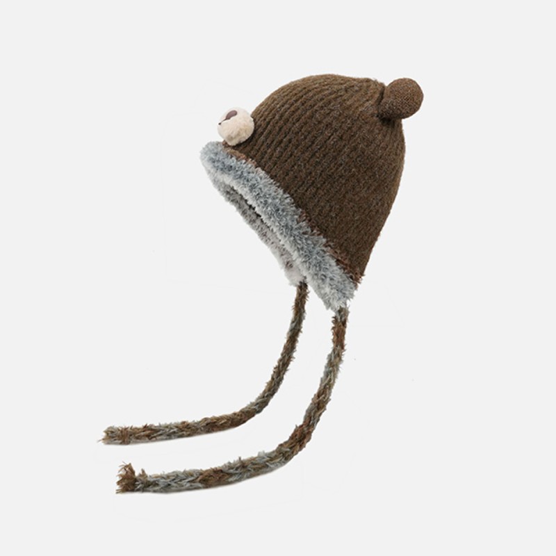 Cute Bear Knitted Hat