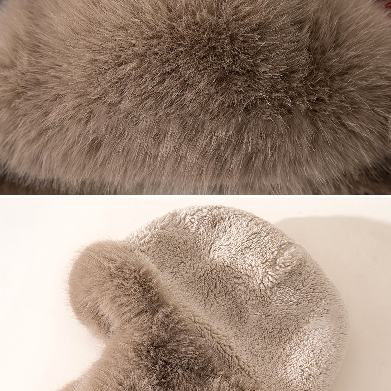 Fleece lined Thick Knitted Lei Feng Hat Fleece lined Thick Knitted Lei Feng Hat