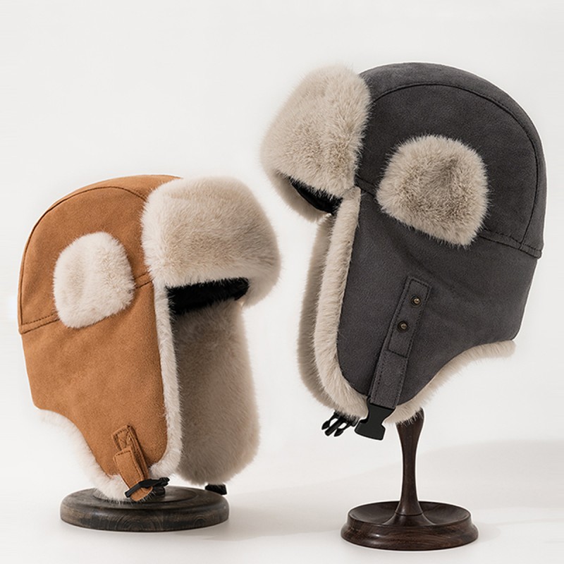 Warm Suede Earflap Hat Warm Suede Earflap Hat