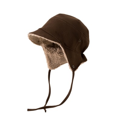 Faux Lambswool Earflap Hat