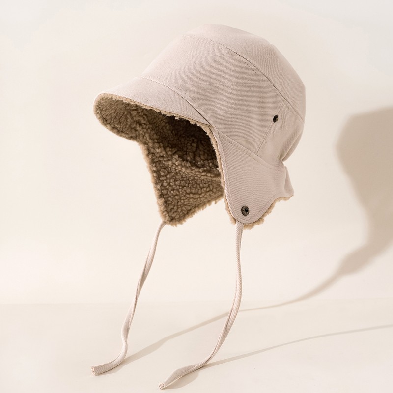 Faux Lambswool Earflap Hat Faux Lambswool Earflap Hat