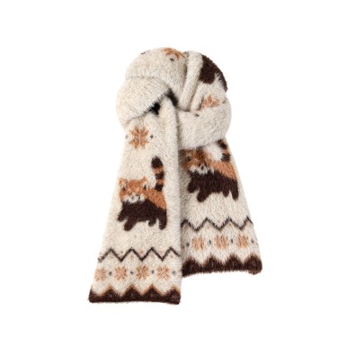 Raccoon Plush Scarf