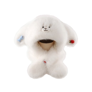 Puppy Plush Hat and Scarf Set