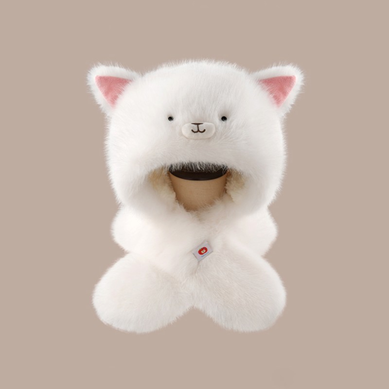 Puppy Plush Hat and Scarf Set