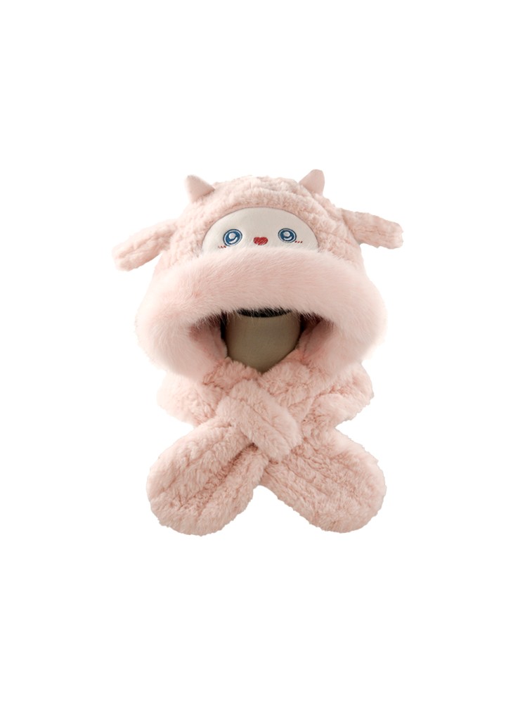 Cute Sheep Hat and Scarf Combination