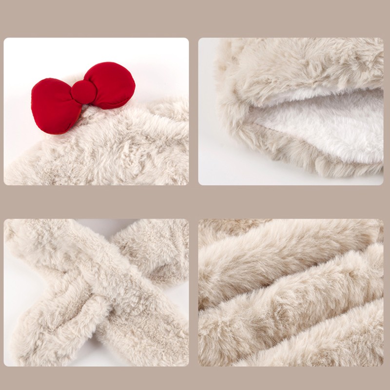 Bow Tie Bear Hat and Scarf Set