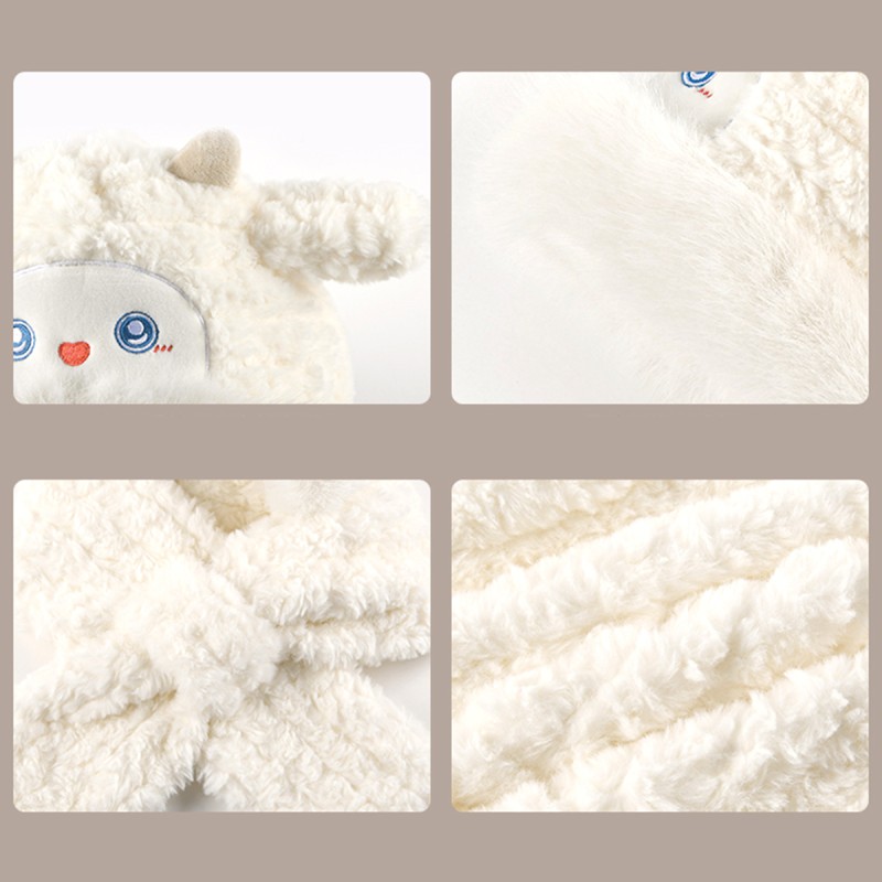 Cute Sheep Hat and Scarf Combination