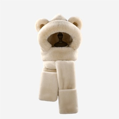 Men's Plush Hat and Scarf Combo