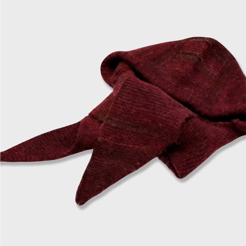 Knitted Hooded Scarf Combo