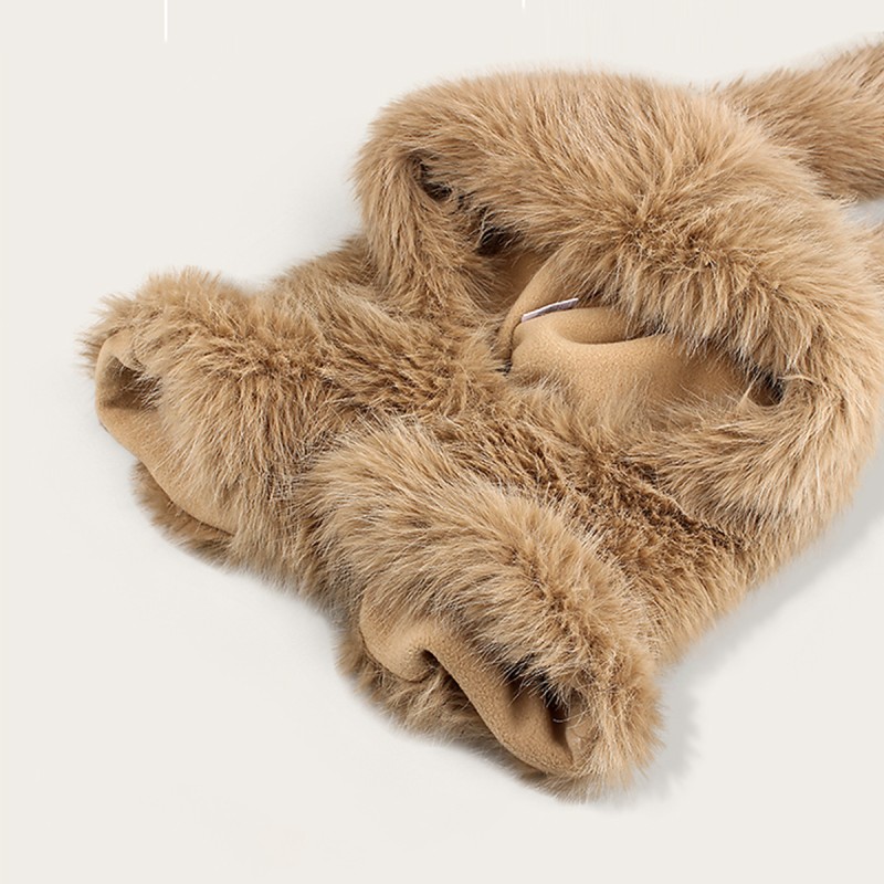 Rabbit Ear Hooded Scarf Combo