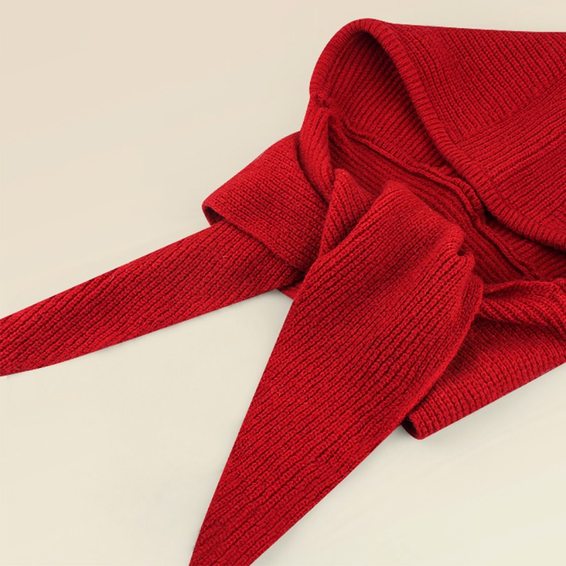 Winter Warm Knitted Hooded Scarf Combo