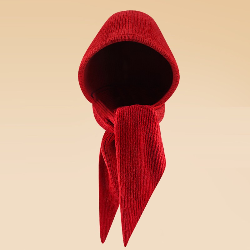 Winter Warm Knitted Hooded Scarf Combo