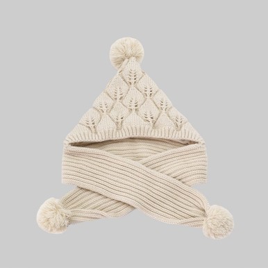 Pom pom Hat and Scarf Combo