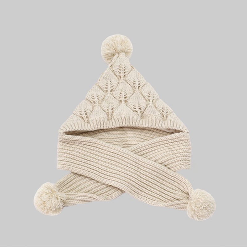 Pom pom Hat and Scarf Combo