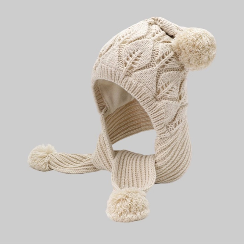 Pom pom Hat and Scarf Combo
