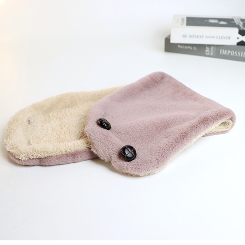 Solid Color Faux Rabbit Fur Warm Neck Wrap