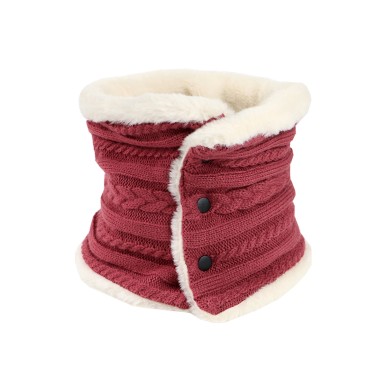 Thickened Faux Rabbit Fur Knitted Scarf